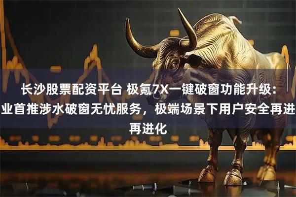 长沙股票配资平台 极氪7X一键破窗功能升级：行业首推涉水破窗无忧服务，极端场景下用户安全再进化